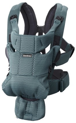 Marsupiu anatomic BabyBjorn Move Sage Green, 3D Mesh